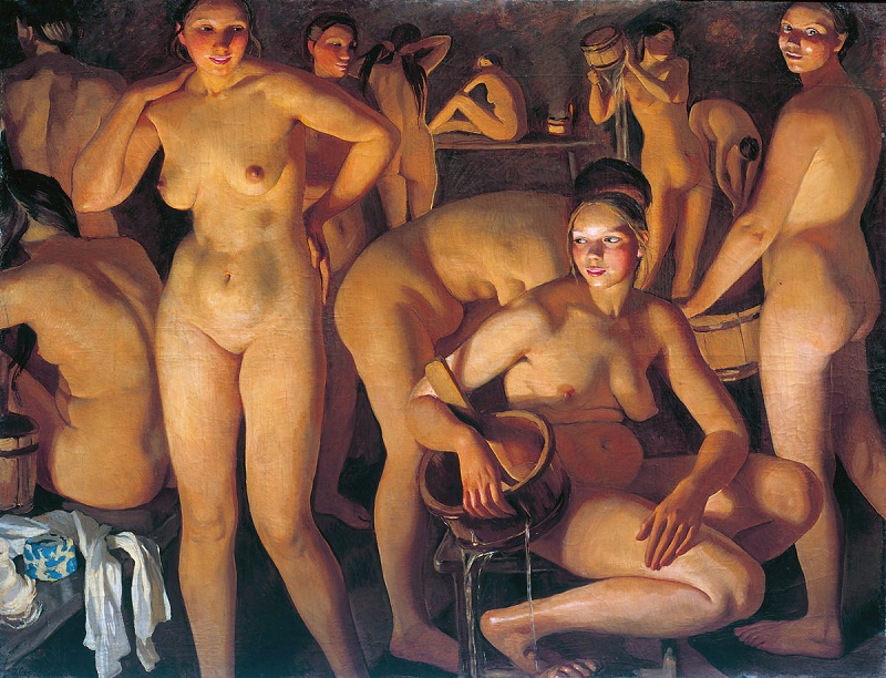 Женщины в бане. Баня. Серебрякова.  Реферат Фото. Картинка